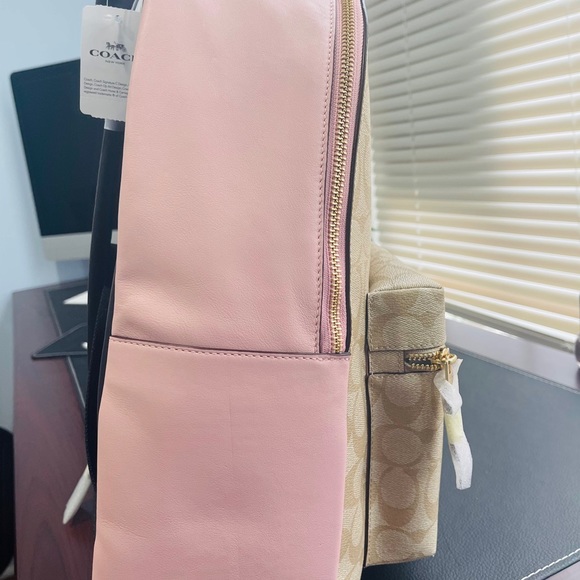 Coach signature canvas backpack